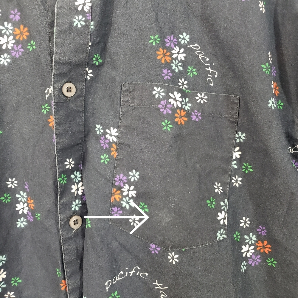 HARLEY-DAVIDSON Men's Navy Floral Aloha Collared Button Down Shirt Size XXL - Picture 13 of 15